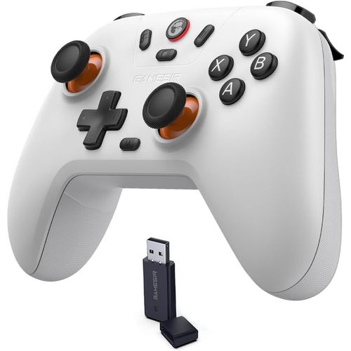 Nova Lite Wireless Controller - 2.4g & Bluetooth Gamepad For Windows Pc, Iphone, Android, Switch & Steam Deck - Hall Effect Triggers, Turbo Function, Rumble Vibration (Stellar White)