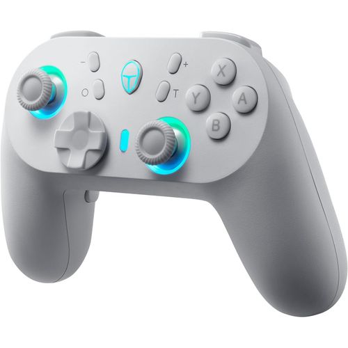 G50s 1000hz Manette Switch Sans Fil Pour Windows Pc/Switch/Ios/Android, Manette Pc Avec Joysticks Et Gâchettes À Effet Hall, Gyroscope,6 Boutons Programmables, Blanc