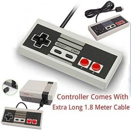 Manette Pour Nintendo Nes Classic Mini, Manette Nes Classic Mini Edition De Jeu Nes Avec Câble D'extension De Rallonge De 1.8m Pour Nintendo Mini Par Avec Câble