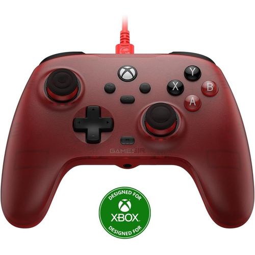 T7 Manette Filaire Pour Xbox Series X|S, Xbox One Et Windows 10/11, Manette De Jeu Plug And Play Avec Joysticks À Effet Hall/Déclencheur Hall, Prise Audio 3,5 Mm ¿ Rouge