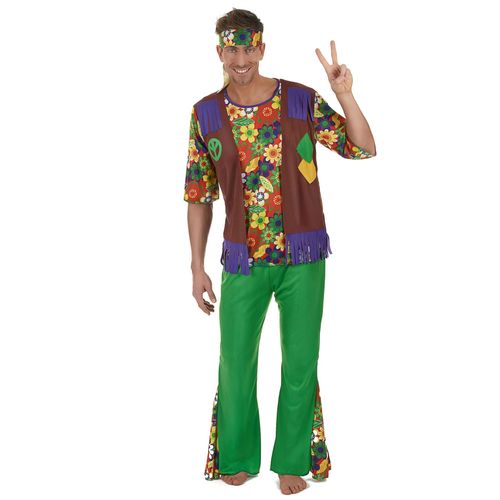 Déguisement Hippie Flower Power Homme - Taille: M