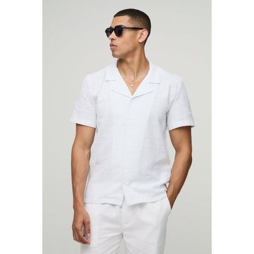 Chemise Oversize À Manches Courtes Homme - Blanc - L, Blanc