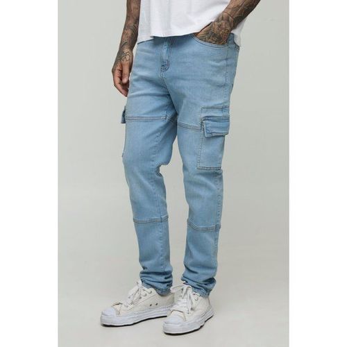 Tall - Jean Cargo À Coutures Apparentes Homme - Light Wash - 30, Light Wash