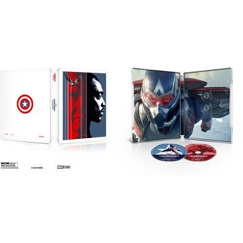 Captain America: Brave New World (4k Ultra Hd + Blu-Ray + Digital Copy) [Ultra Hd] With Blu-Ray, Steelbook, 4k Mastering, Digital Copy