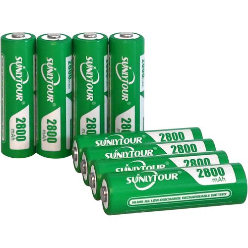 Lbgwp60-Rechargeables Piles Aaa (Lot De 8), 750 Mah Nimh, 1000 Recharges, Pré-Chargées, Puissance Longue Durée, Un Packaging Recyclable 0% Plastique