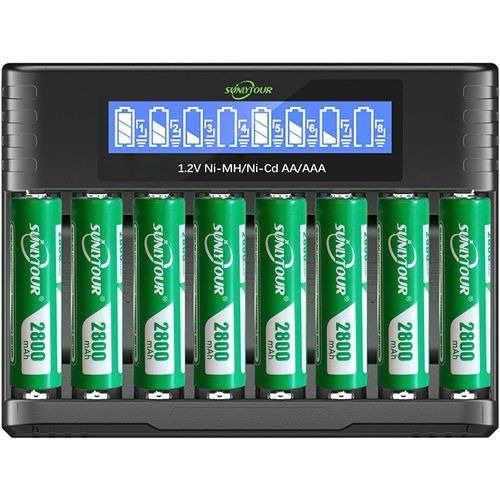 Lbgwp60-Chargeur Piles Rechargeables Rapide 45 Minutes