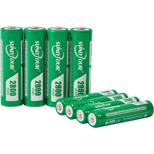 Lbgwp60-Rechargeables Piles Aa (Lot De 8), 1300 Mah Nimh, 2000 Recharges, Pré-Chargées, Puissance Longue Durée, Un Packaging Recyclable 0% Plastique