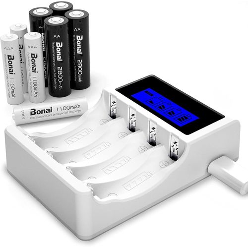lbgwp60-Rechargeables Piles D (Lot De 2), 3000 Mah Nimh, Puissance Longue Durée