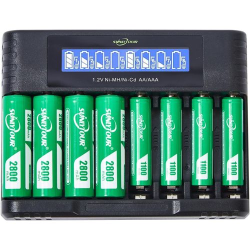 Lbgwp60-Rechargeables Piles Aa (Lot De 8), 2500 Mah, Nimh, Pré-Chargées, Longue Durée, Un Packaging Recyclable 0% Plastique