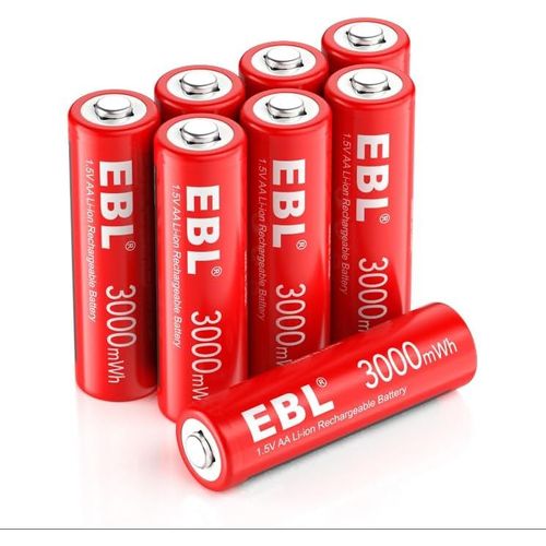 Lbgwp60-Rechargeables Piles Aa (Lot De 8), 1300 Mah Nimh, 2000 Recharges, Pré-Chargées, Puissance Longue Durée, Un Packaging Recyclable 0% Plastique