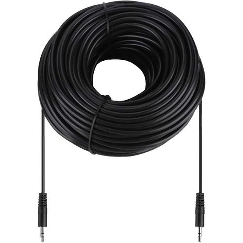 Câble auxiliaire Câble Audio de 3,5 mm Câble Jack de 30 m Prise en cuivre pour Brancher Le câble Audio blindé pour Les écouteurs