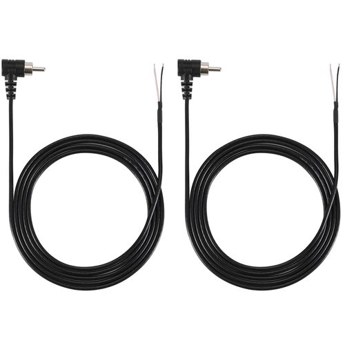 2 Pcs Câble audio/vidéo 1,5 m avec fiche RCA vers haut-parleur, fiche RCA mâle vers fil nu, extrémité ouverte, connecteur jack, queue de cochon pour amplificateur, récepteur, haut-parleurs