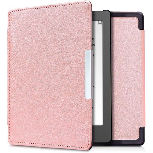 Étui Compatible Avec Kobo Aura Edition 1 Coque - Étui À Rabat Magnétique Tablette Ereader Similicuir - Or Rose[Book5170751]