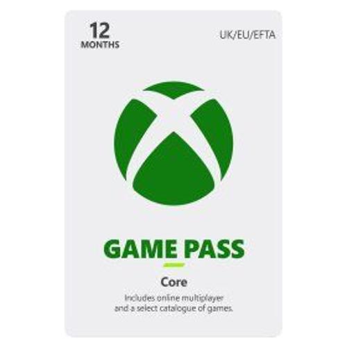 Xbox Game Pass Core - 12 Month Membership - Jeu En Téléchargement