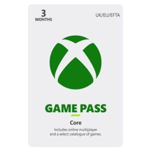 Xbox Game Pass Core - 3 Month Membership - Jeu En Téléchargement