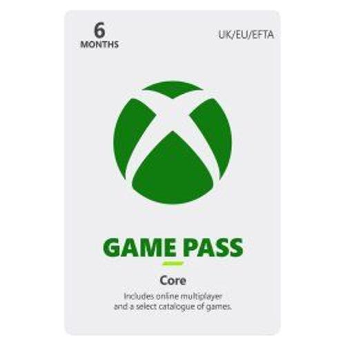 Xbox Game Pass Core - 6 Month Membership - Jeu En Téléchargement