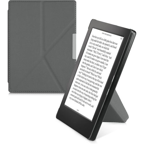 Étui Compatible Avec Kobo Aura H2o Edition 1 Coque - Étui À Rabat Magnétique Tablette Ereader Similicuir - Anthracite[Book5170813]