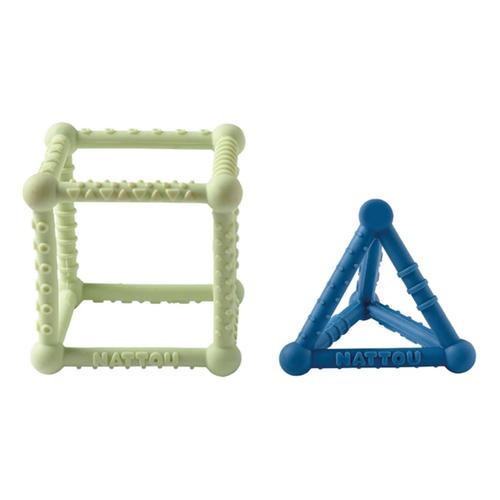 Set Dentition Vert/Bleu Silicone - Nattou