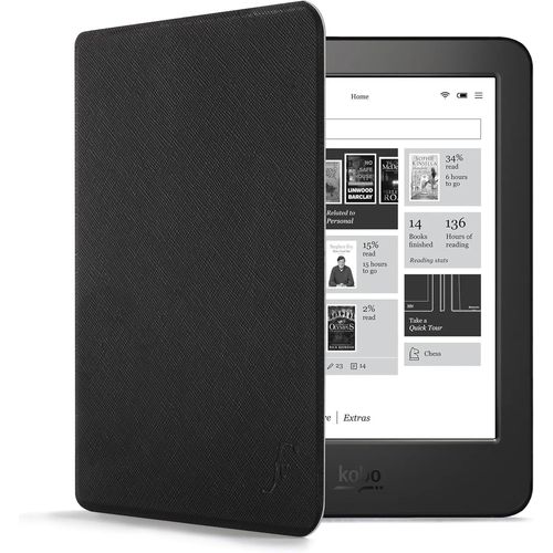 MONDODIGITALE-Étui Pour Kobo Aura H2O Edition 1 - Noir - Mince Et Léger, Automatique Veille/Réveil Étui (Coque, Housse) Pour Kobo Aura H2O Edition 1 2014 (1E Génération N250)