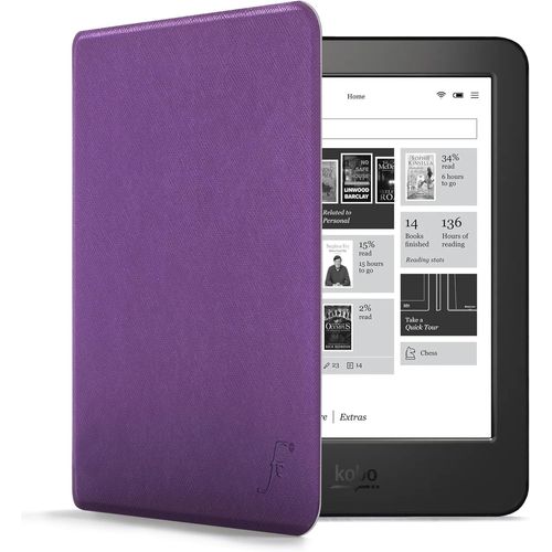 MONDODIGITALE-Étui Pour Kobo Aura H2O Edition 1 - Violet - Mince Et Léger, Automatique Veille/Réveil Étui (Coque, Housse) Pour Kobo Aura H2O Edition 1 2014 (1E Génération N250)