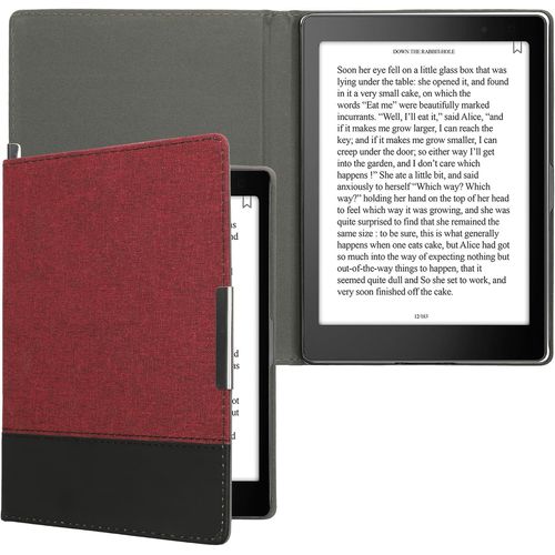 MONDODIGITALE-Étui Liseuse Compatible Avec Kobo Aura One - Housse Avec Rabat Magnétique En Tissu Canevas Pour Liseuse