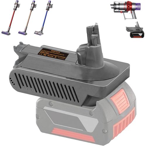 MONDODIGITALE-Batterie De Rechange Dyson V10, Adaptateur V10 Pour Bosch Professional 18 V, Système Gba Li-Ion, Convertisseur De Batterie Pour Dyson V10, Batterie De Travail, Pour Aspirateur Dyson V10