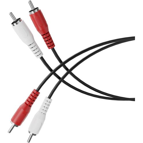Câble Audio RCA 10m - Double Connecteur Mâle pour Subwoofer, Barre de Son, Ampli, TV - Haute Fidélité Stéréo