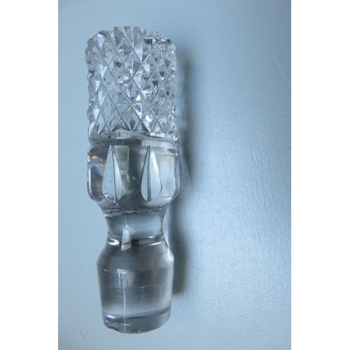 Gros Bouchon De Carafe Cristal Taillé/ N27/304 G