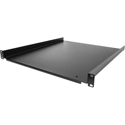 Étagère Rack 19 Pouces 1U - Plateau Rackable Universel - Étagère Cantilever Baie De Bras 19" - Rangement Rack - 25Kg - Profondeur 50Cm (20") - Noir (Shelf-1U-20-Fixed-S)[Video3777]