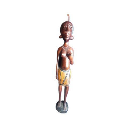 Statue femme africaine en bois