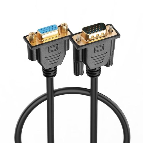 Câble De Rallonge Vga, 15 Pin 1080P Full Hd Vga Male To Female Monitor Video Cable For Computer Pc Monitor Laptop Tv Projector And More¿0.5M¿[Video1486]