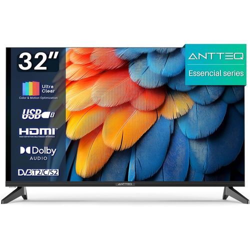 Essential Series Tv 32 Pouces (80Cm Led Hd, Télévision Avec Triple Tuner (Dvb-T/T2-C-S/S2),Triple Réduction Du Bruit,(E32-Ah1Q1L) 2024[Video145]