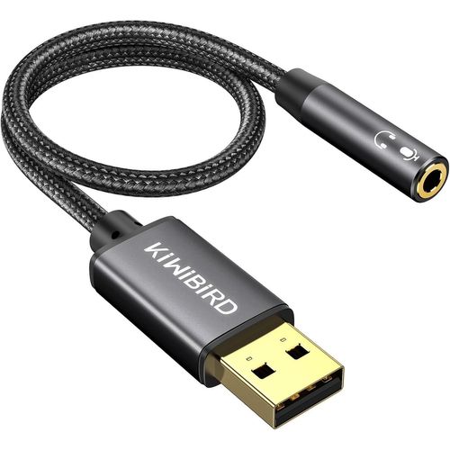 Adaptateur Usb Audio Vers Jack 3,5Mm, Pr Jack Usb Casque Et Microphone, Trrs 4 Pôles Connecteur, Carte Son Externe Compatible Avec Windows Pc, Mac, Surface, Ps4, Ps5, Ordinateur[Video533]