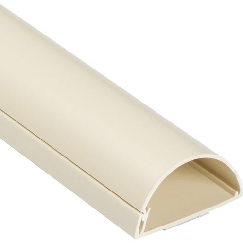 50X25Mm Moulure Décorative En Demi-Cercle |1M5025M | Goulotte Électrique | Cache-Câble | 1M Longeur, Couleur Crème[Video1525]