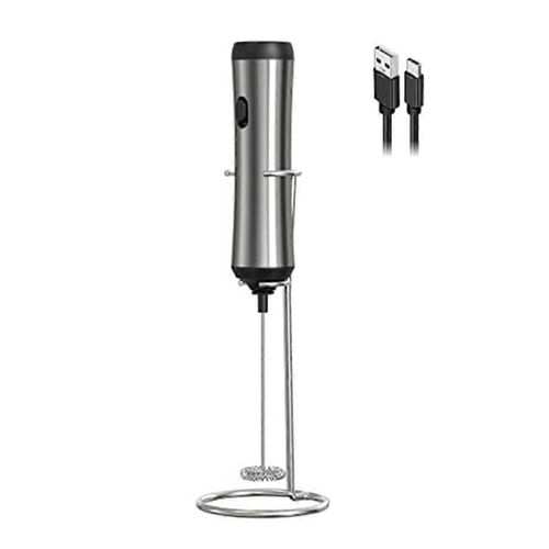 Mousseur portatif, mousseur à lait électrique, mousseur à lait rechargeable USB, mini mousseur avec support, Kitc