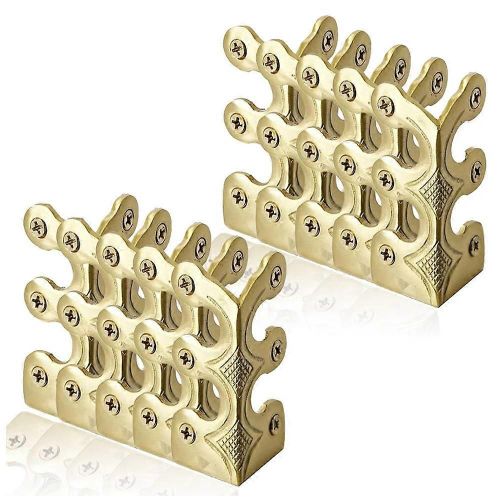 10pcs Plinthe D¿Angle Protecteurs-Laiton Plinthe Planche D¿Angle Protecteurs, Couverture De Protecteur Décoratif, Pour Armoire De Table