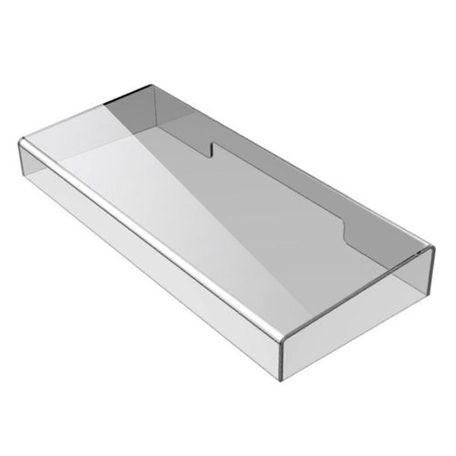 Housse de protection du clavier Housse de clavier en acrylique solide transparente Clavier de bureau facile à nettoyer 375X15