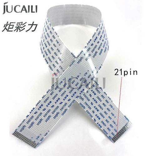 JCL 2pcs DX4 Tête d¿impression Câble de données flexible 21 broches pour Epson Roland Mutoh 8100 Mimaki JV22 JV3 JV4 TS3 TX2 TS2 Imprimante 21p
