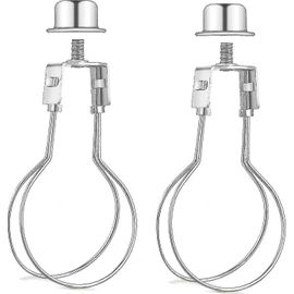 Lot De 2 Ensemble D¿Adaptateurs Pour Support De Harpe D¿Abat-Jour (Argent) Xxf