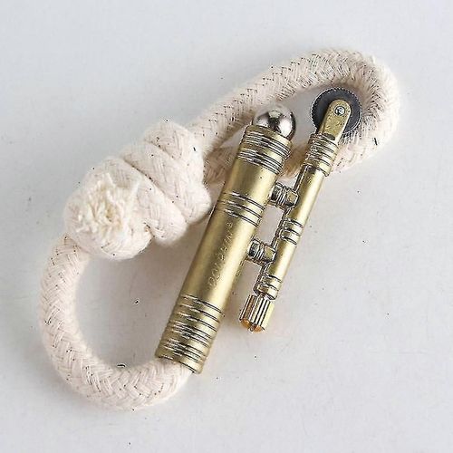 Corde Briquet Velours Briquet Coupe-Vent Portable Survie Bergers Briquet En Plein Air Camping Source Vintage Tinder Briquetsdoré -SJL