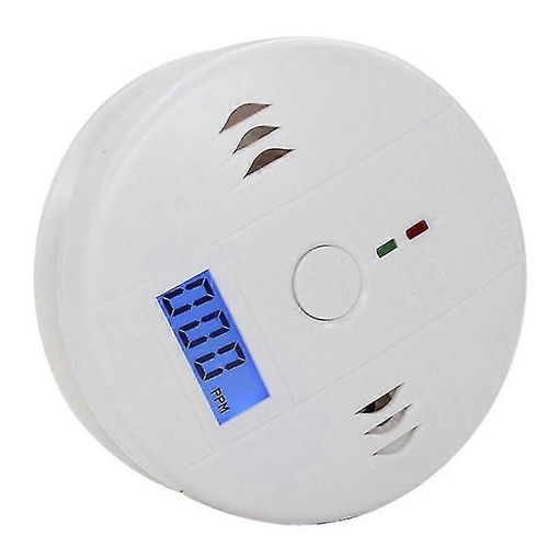 Détecteur de monoxyde de carbone Lcd Co Capteur de gaz d¿empoisonnement Moniteur Alarme d¿avertissement Ensemble d¿alarme Shytmv-QH