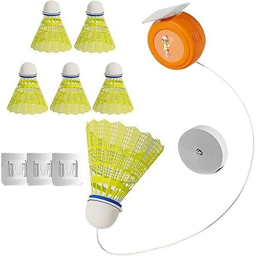 Outil D¿Entraînement De Badminton, Badminton Rebound Trainer Élastique Badminton Trainer Set Badminton Portable