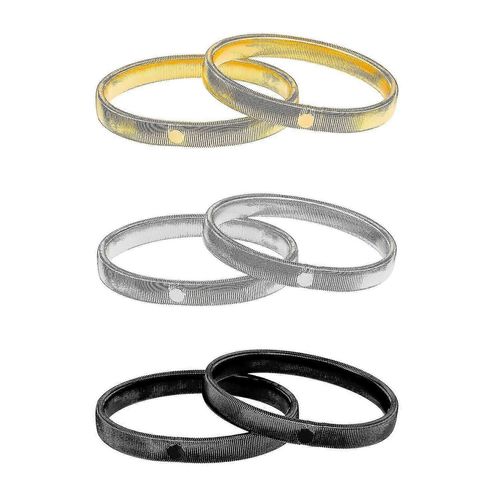 3 Paires De Manches Jarretières Antidérapantes Porte-Manches De Chemise Jarretières Élastiques Brassards En Métal Extensible Manches Pour Femmes Hommes-Qh