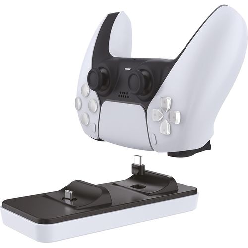 Shiba-Gamepow+ Chargeur Manette Ps5 Dualsense Avec Charge Rapide Sans Fil - Station De Charge Double Manette De Ps5 Avec Connecteu[4