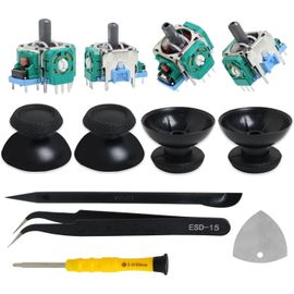 Shiba-4 Pièces Joystick Analogique 3d Pour Manette Ps5, Module Hall Effect De Remplacement Anti-Drift Pour Sony Playstation 5 Dual[1