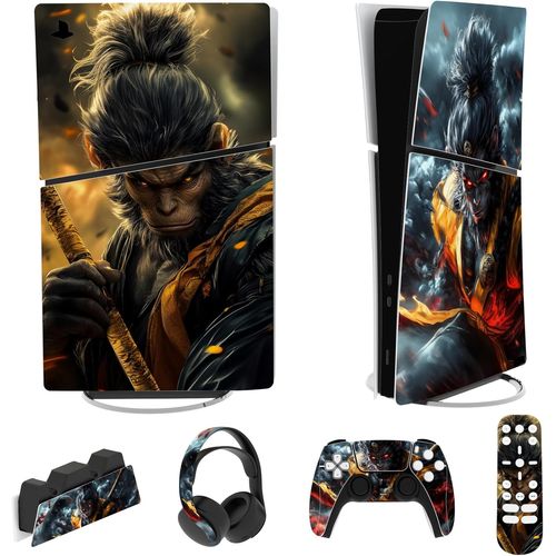 Shiba-Autocollant Protection Pour Ps5 Slim Console Accessoires,Sticker Skin Pour Ps5 Manette & Télécommande & Casque & Station De [9