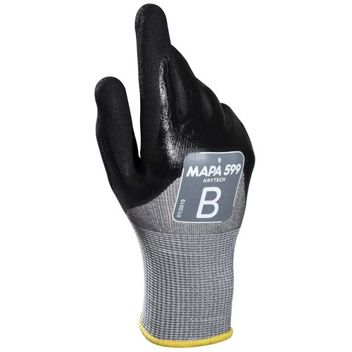 SHIBA-Mapa gants de Grip de protection &-Proof GR-KABEL 11 de Professional krynit 599, noir (Lot de 2)[2488]