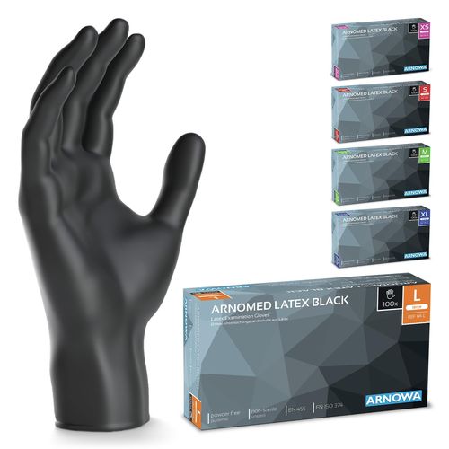 Shiba-Gants Jetables En Latex À Usage Unique L, 200 Pièces, Noir, Non Poudrés, Gants Latex Noir Jetable, Gants Jetable À Usage Uni[1