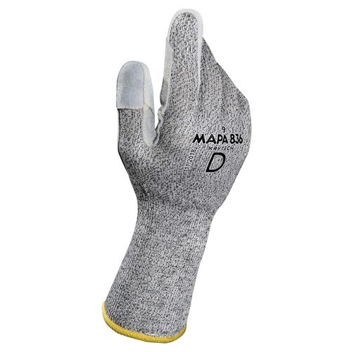 SHIBA-Mapa Professional kromet-GR-KABEL 836 LCD de 7 Gants de protection, Gris (Lot de 2)[2678]