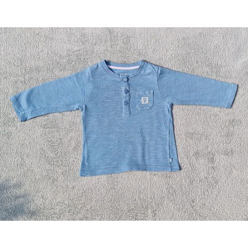 T-Shirt À Manches Longues Bleu Obaïbi 9 Mois, Très Bon État